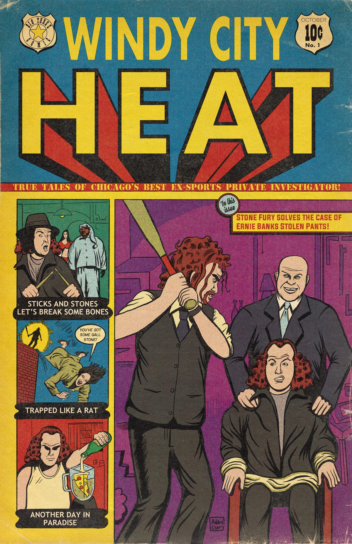 Windy City Heat vintage-style art print by Adam Cherry — 11x17